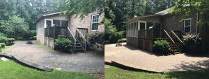 house and terrace cleaned before and after, Sherrills Ford, NC