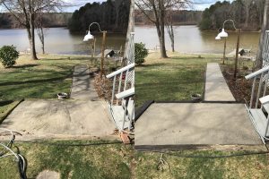 pavement cleaned before and after, Sherrills Ford, NC